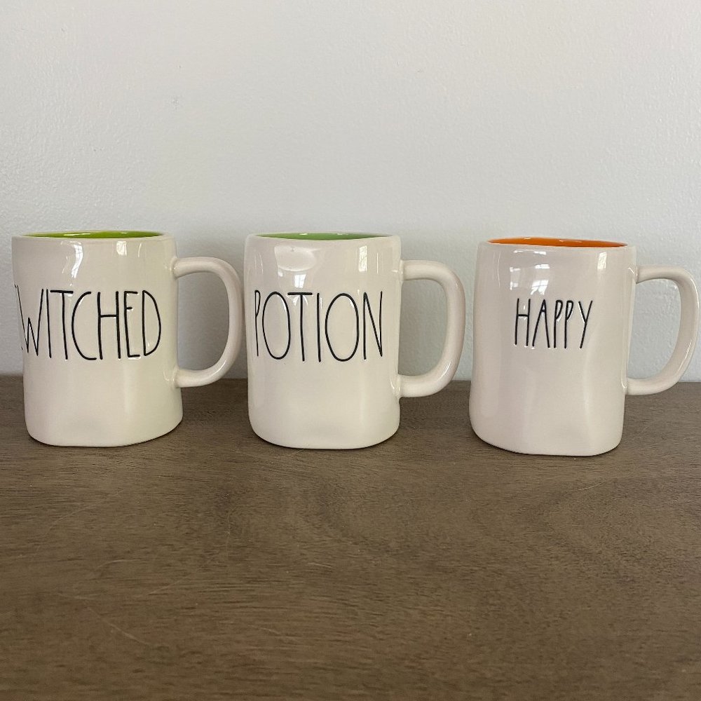 Rae Dunn Halloween Potion Bewitched Mug Bundle